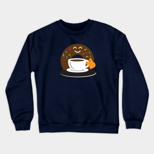 Donut and Coffee Crewneck Sweatshirt